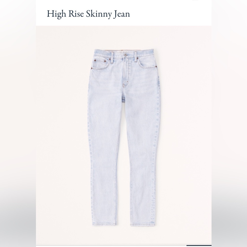 Abercrombie Light Blue High-Waisted Jeans